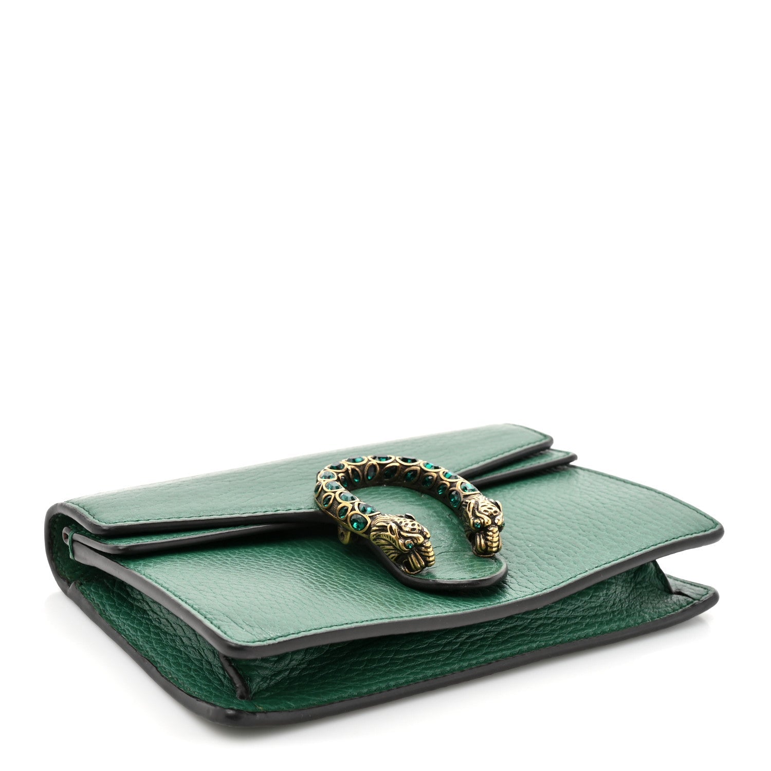 Dollar Calfskin Crystal Super Mini Dionysus Shoulder Bag Emerald