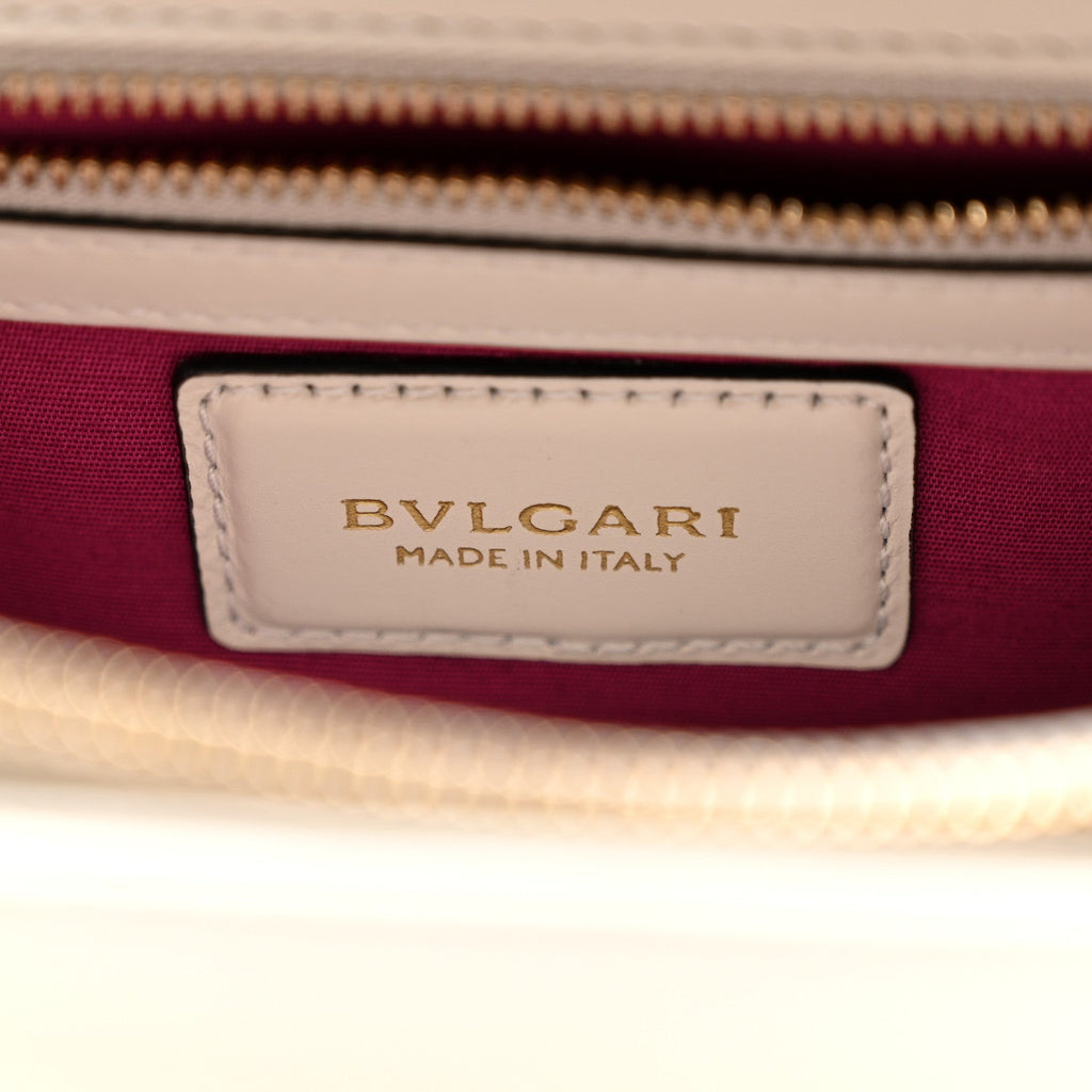 Calfskin Serpenti Forever Crossbody Bag White Agate