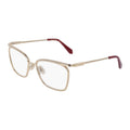 Salvatore Ferragamo Eyeglasses Square Full Rim, Gold Frame and Clear Demo Lens Lens SF2235710
