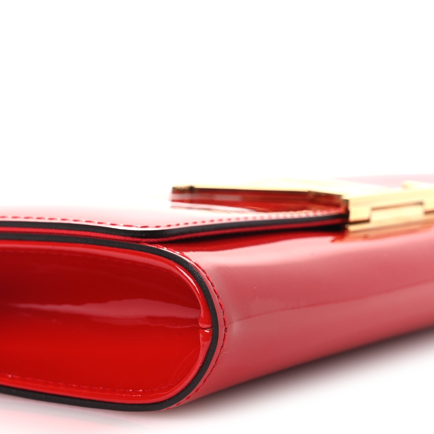 Patent Louise Clutch Cherry