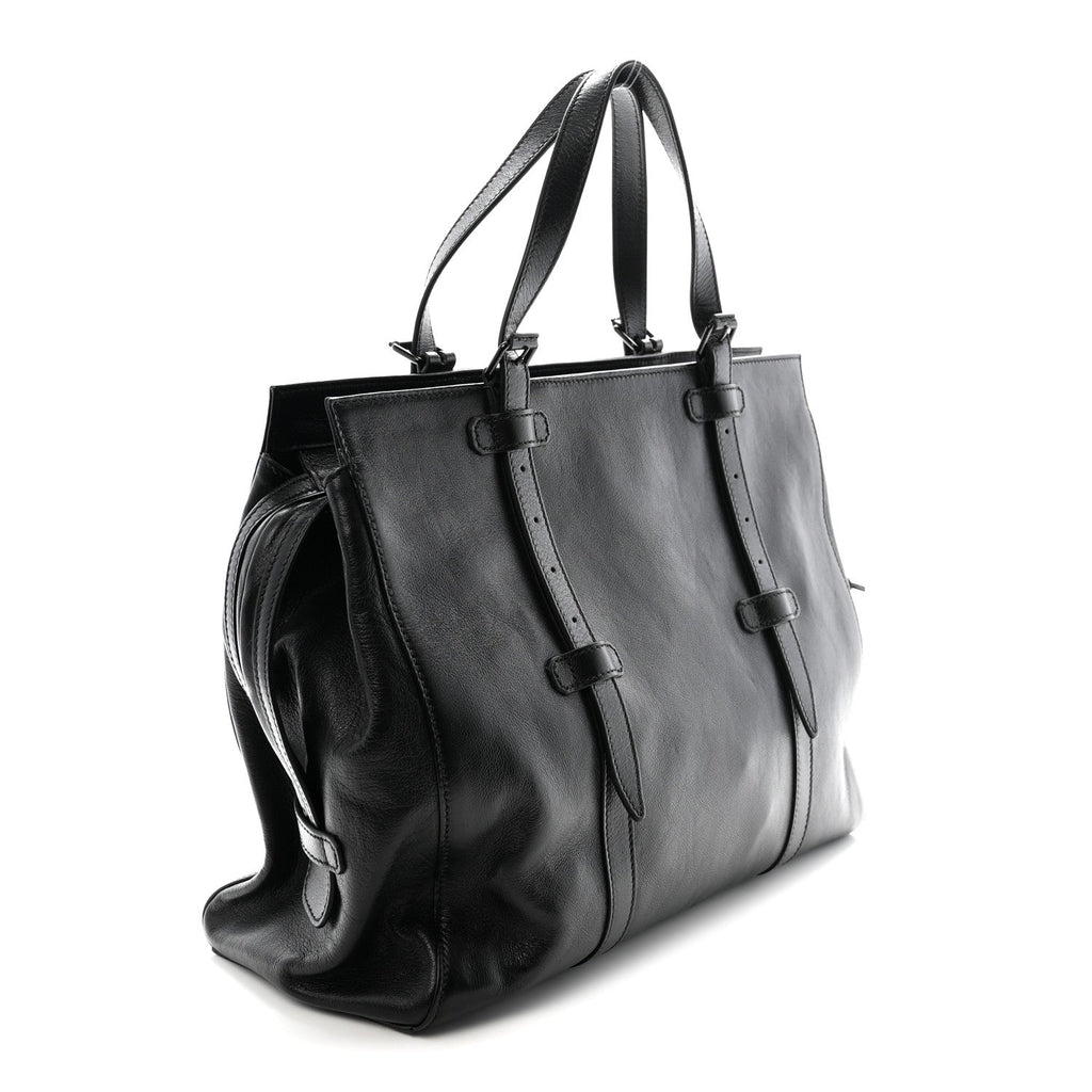 Piuma Lux Energy Monochrome Tonal GG Medium Tote Bag Black