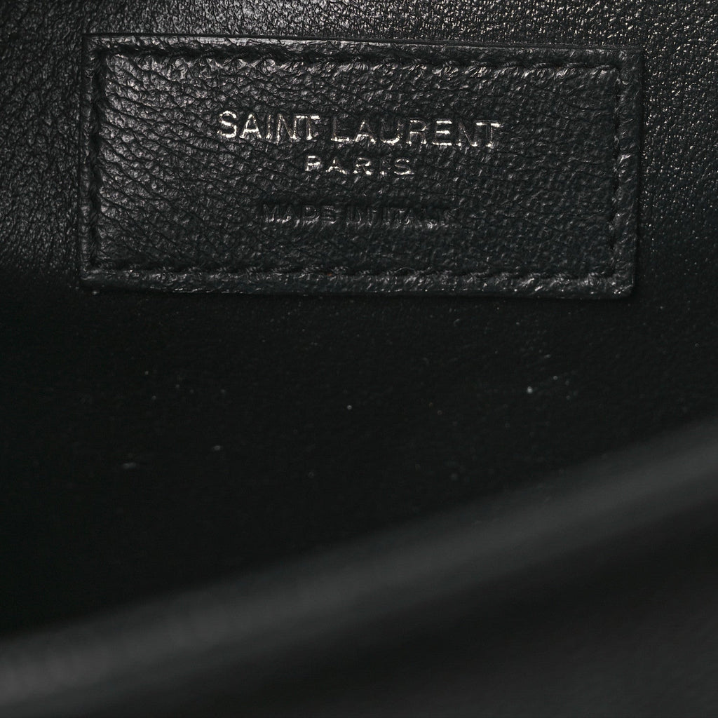 Grain De Poudre Medium Classic Monogram Kate Satchel Black