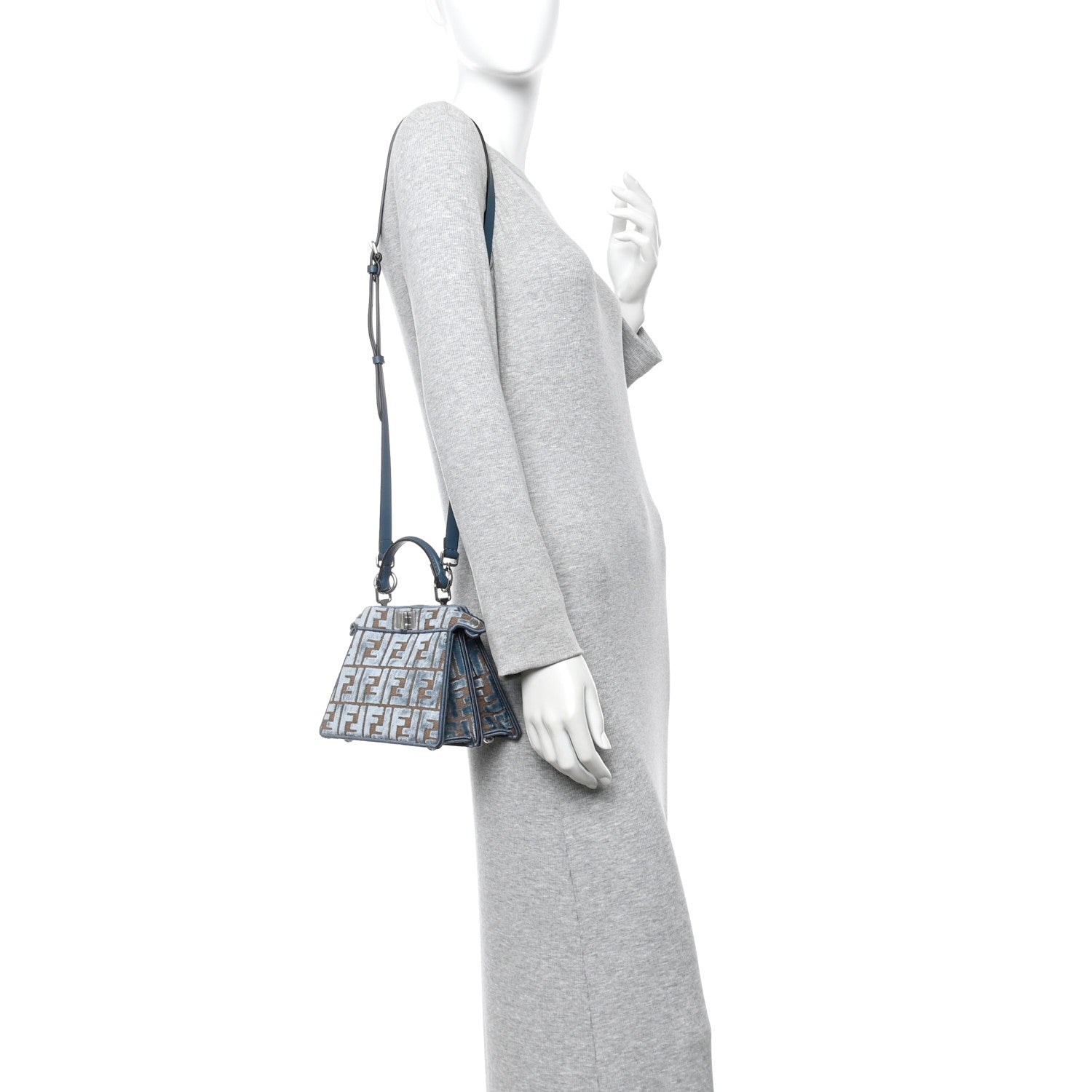Velvet Jacquard FF Small Peekaboo I SEE U Satchel Anice