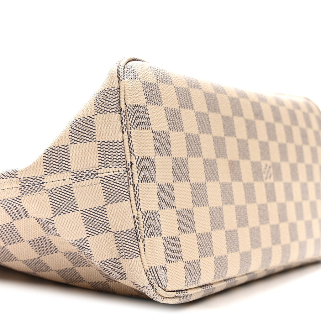 Damier Azur Neo Neverfull MM Rose Ballerine