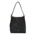 Grained Calfskin Low Key Hobo PM Black