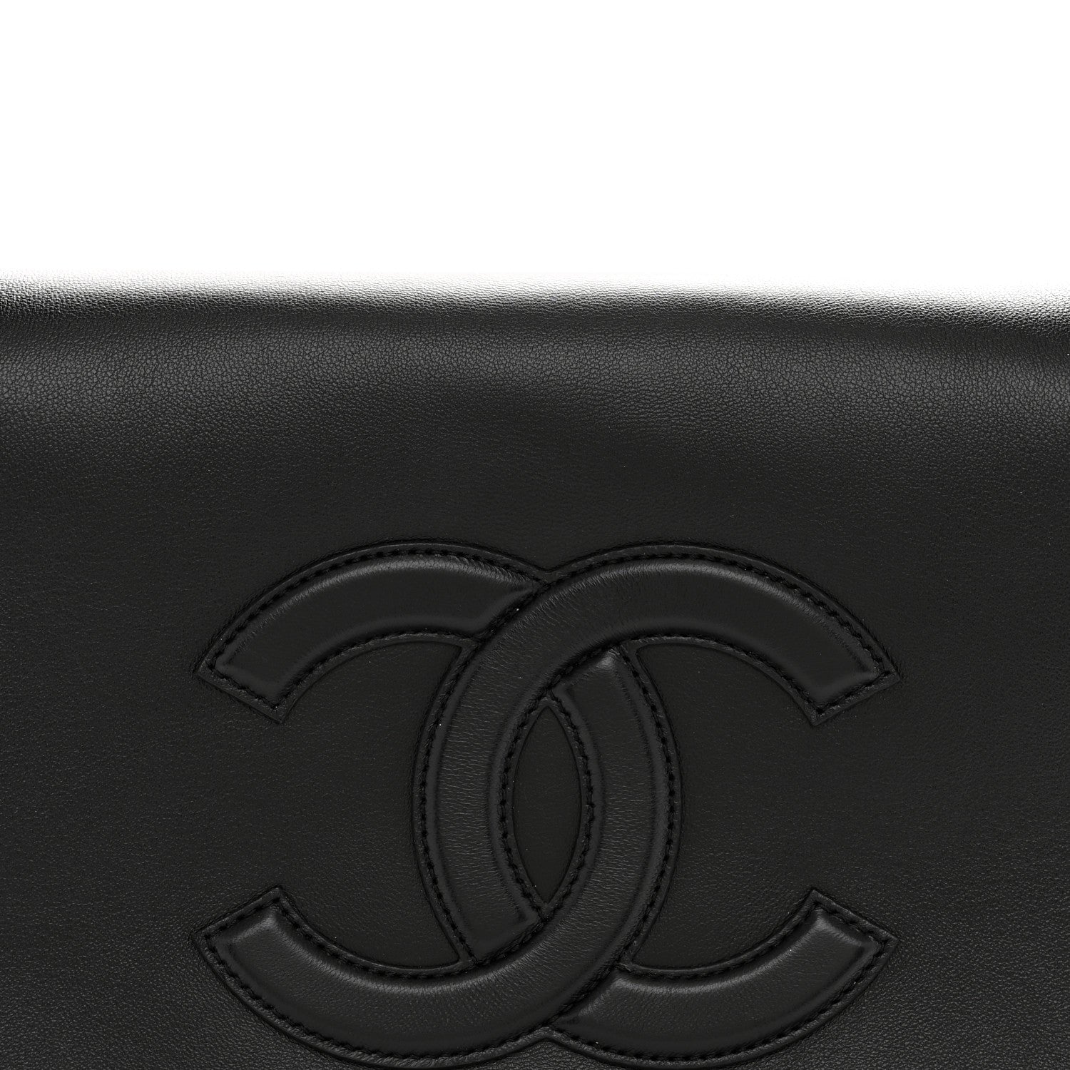 Lambskin CC Messenger Flap Black