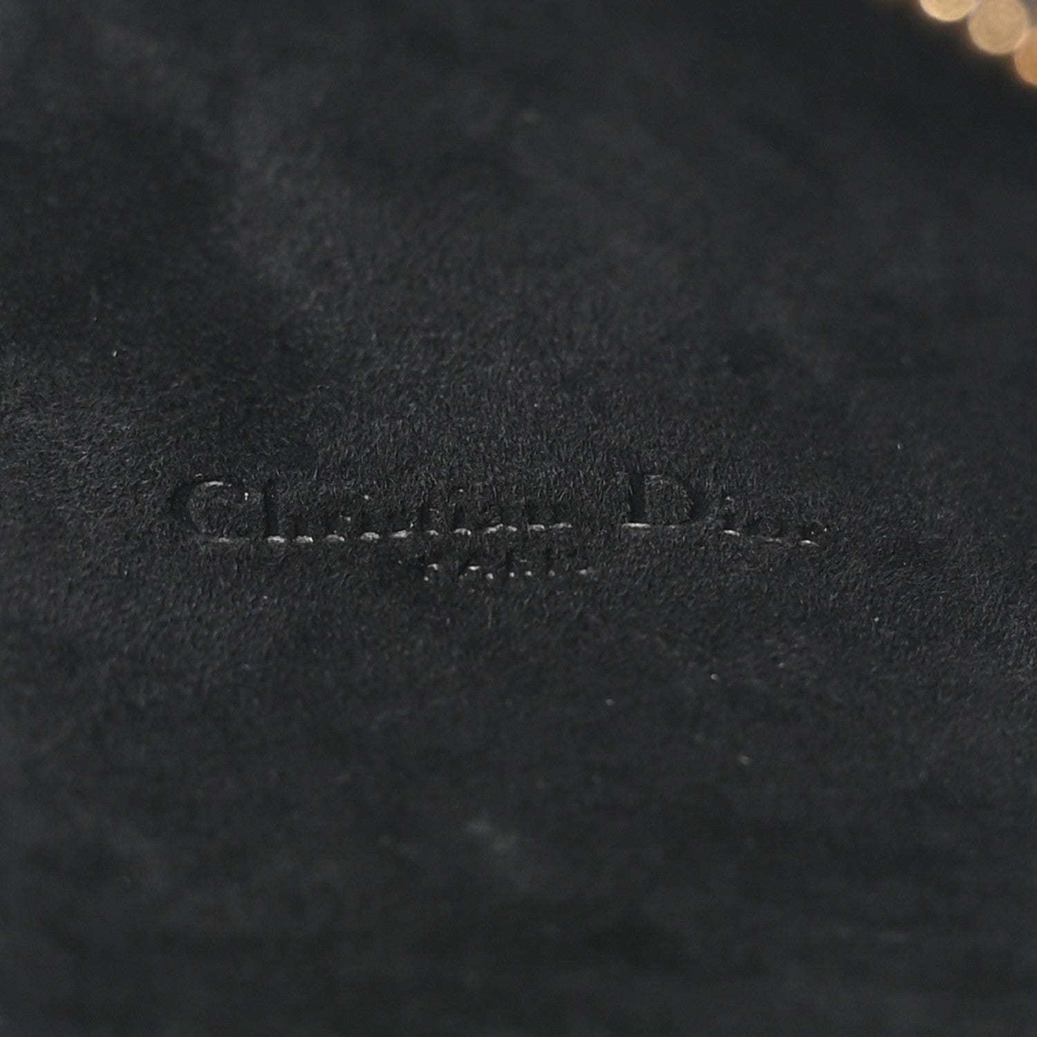 Grained Calfskin Caro Double Pouch Black
