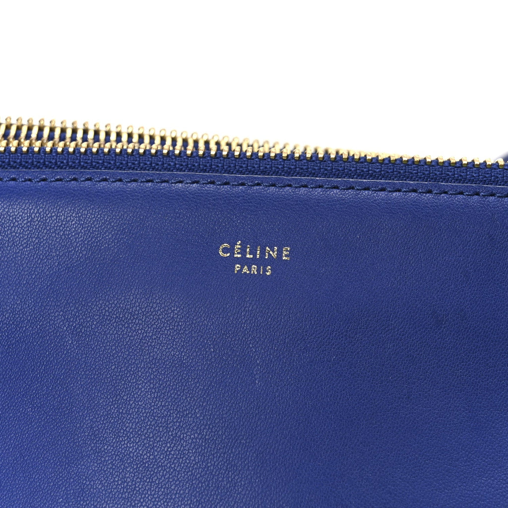 Lambskin Small Trio Crossbody Bag Indigo