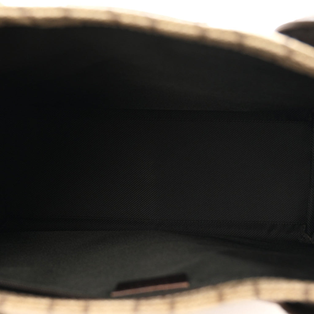 GG Plus Monogram Small Vertical Tote Dark Brown