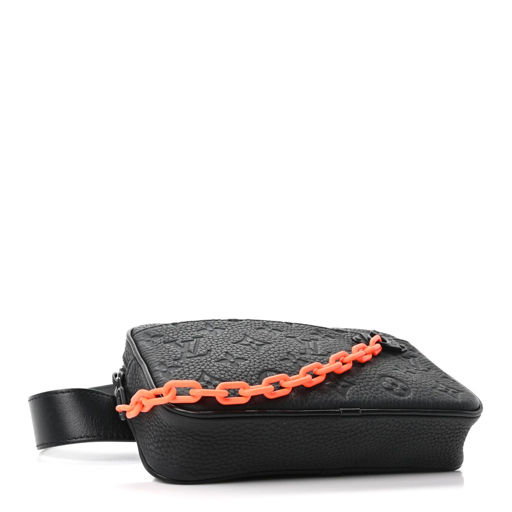 Taurillon Monogram Uniformes Solar Ray Soft Pochette Volga Belt Bag Black