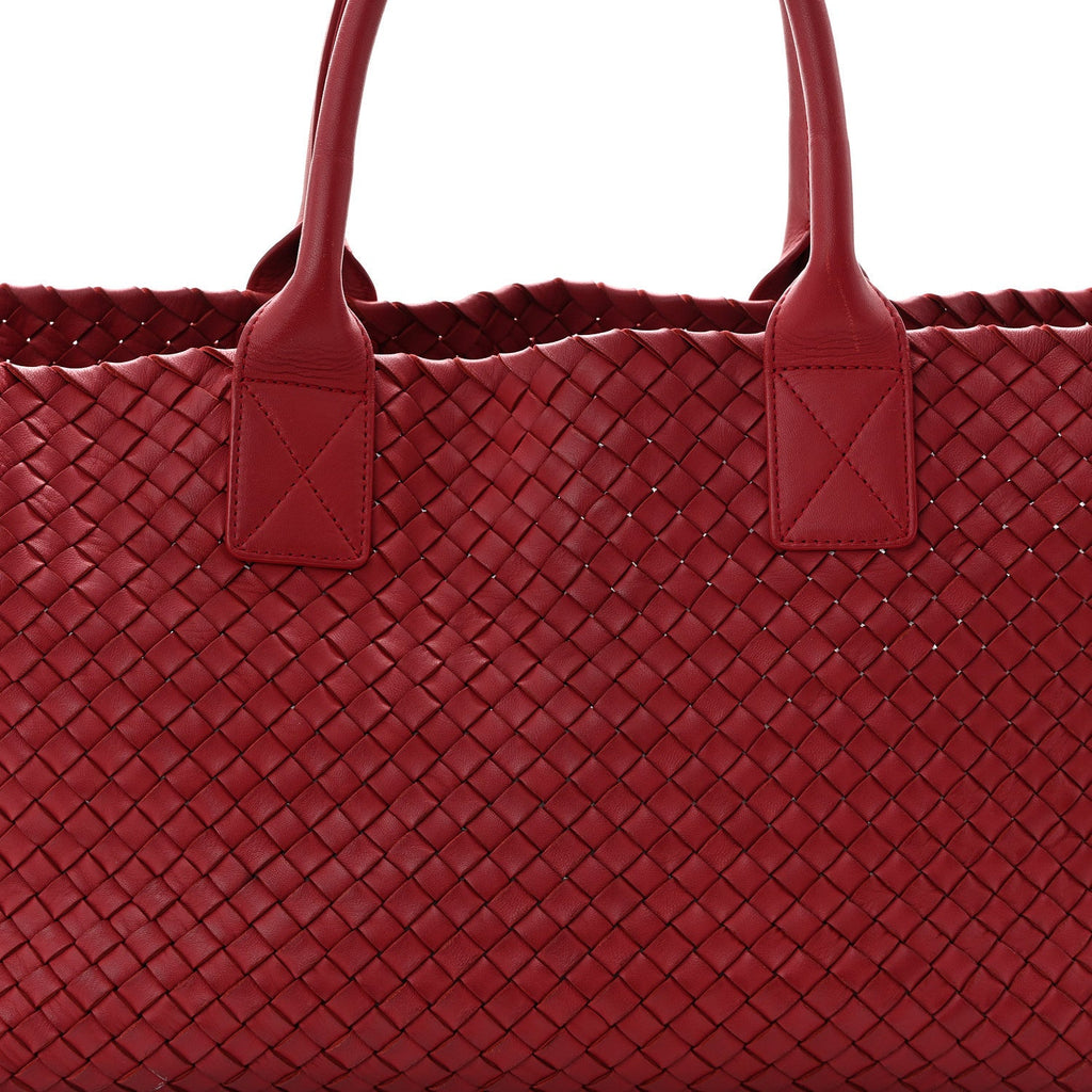 Lambskin Intreccio Medium Cabat Rust