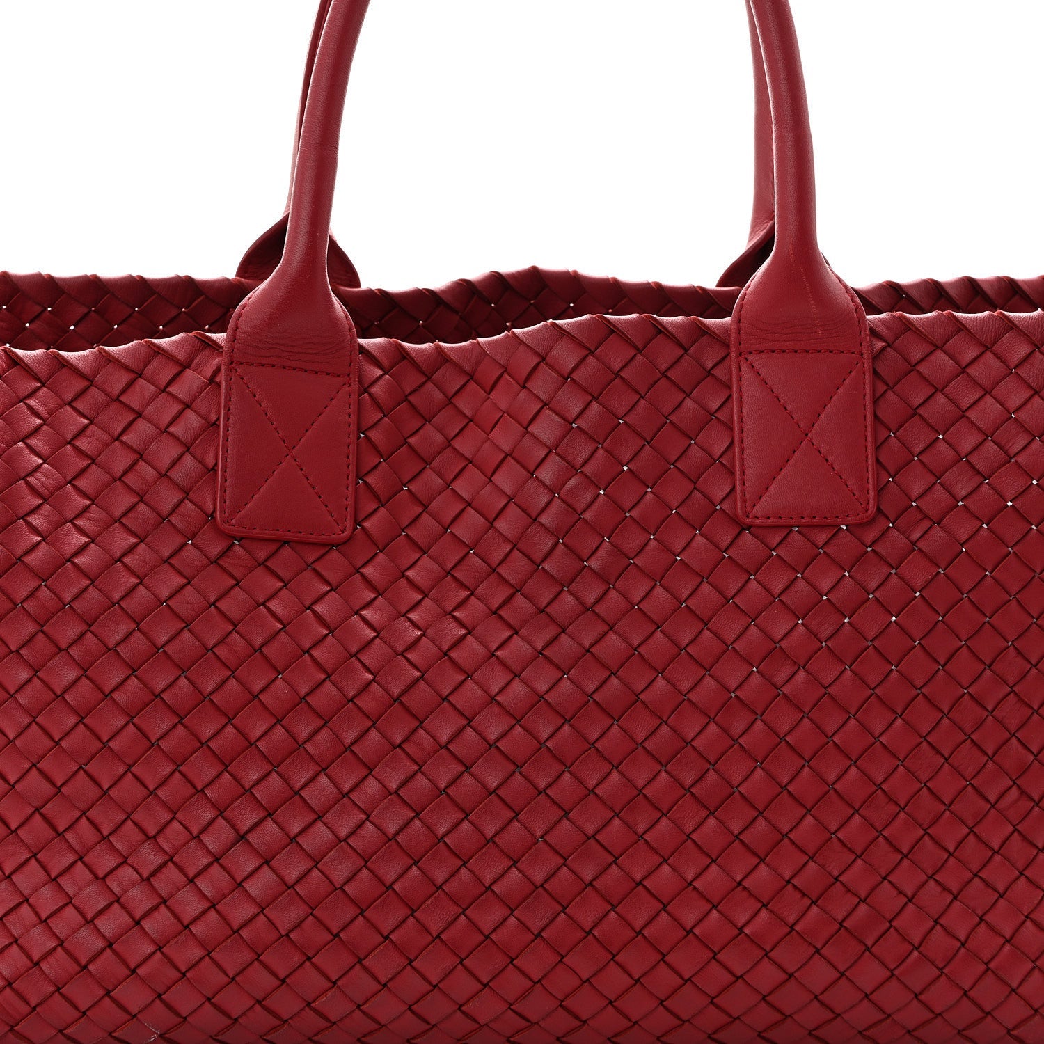Lambskin Intreccio Medium Cabat Rust