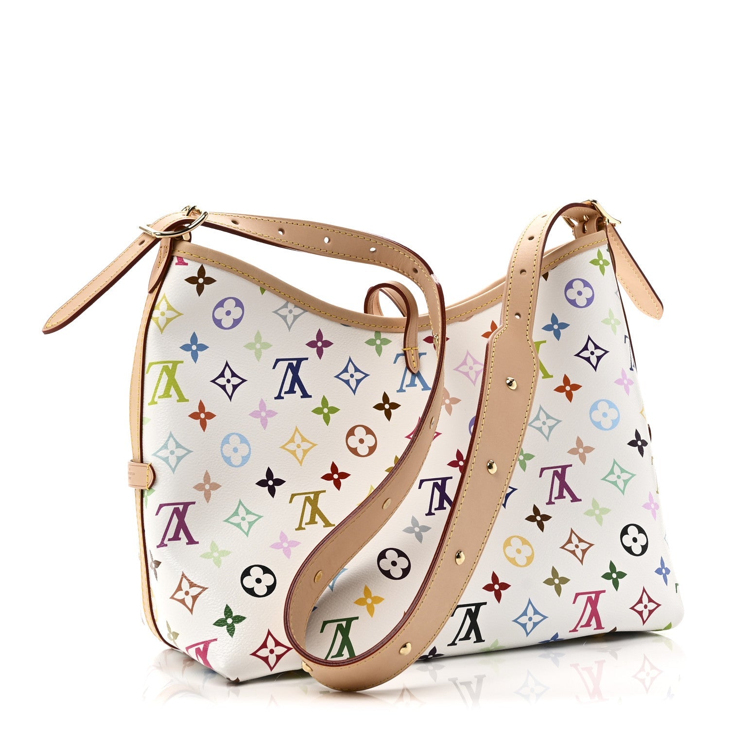 LV x TM Monogram Multicolor CarryAll PM White