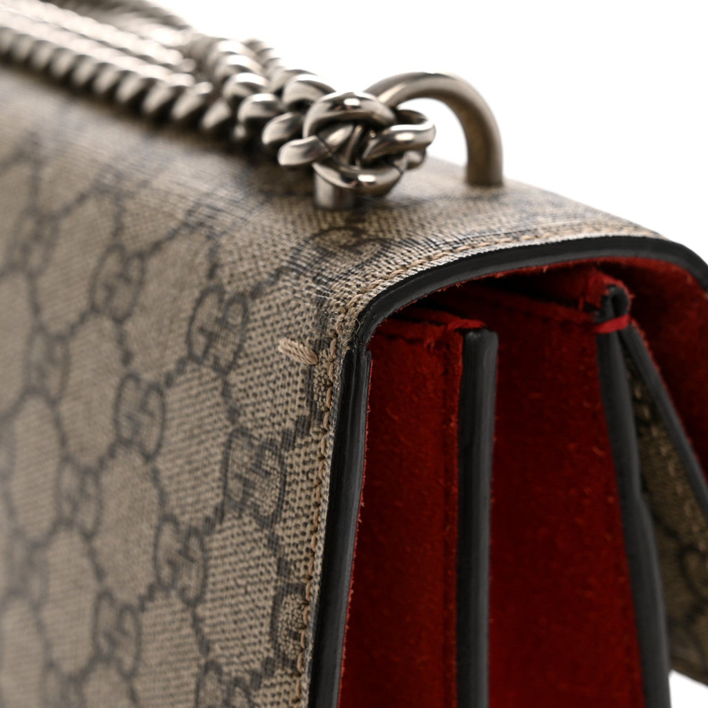 GG Supreme Monogram Small Dionysus Shoulder Bag Red