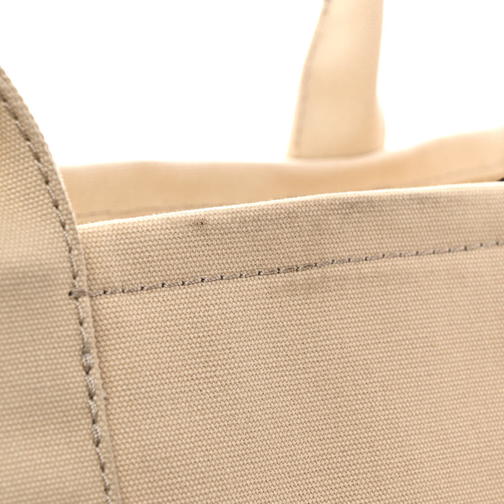 Cotton Canvas Large The Tote Bag Beige