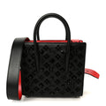 Calfskin Spikes Loubinthesky Mini Paloma Black