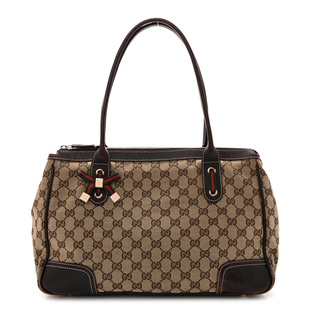 Monogram Medium Princy Tote Dark Brown