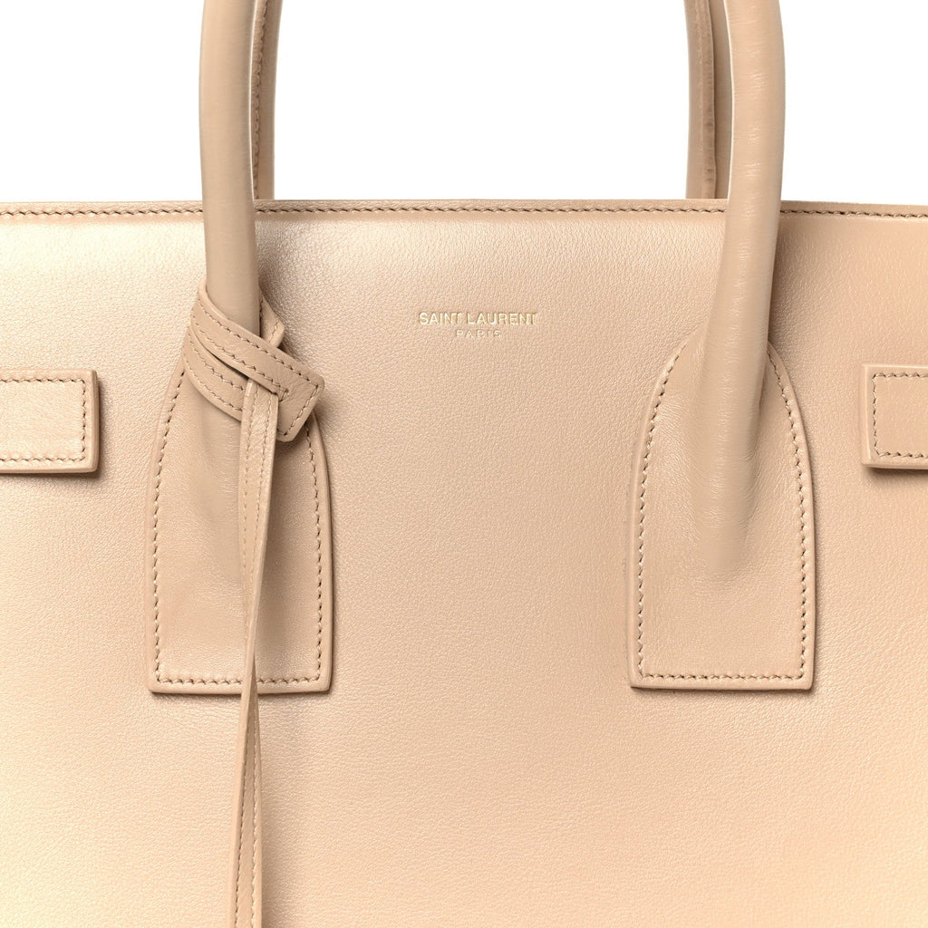 Calfskin Small Sac De Jour Dark Beige
