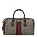 GG Supreme Monogram Web Medium Ophidia Boston Brown