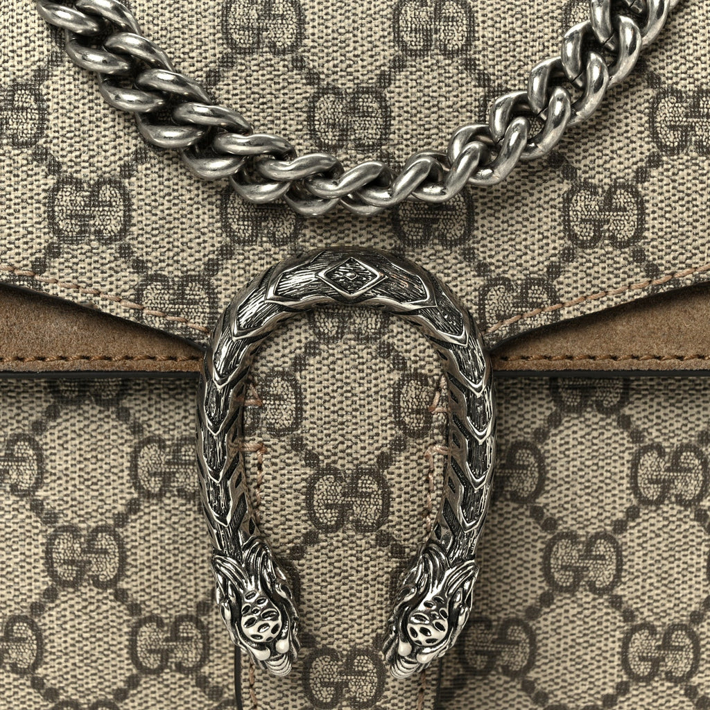 GG Supreme Monogram Mini Dionysus Shoulder Bag Taupe