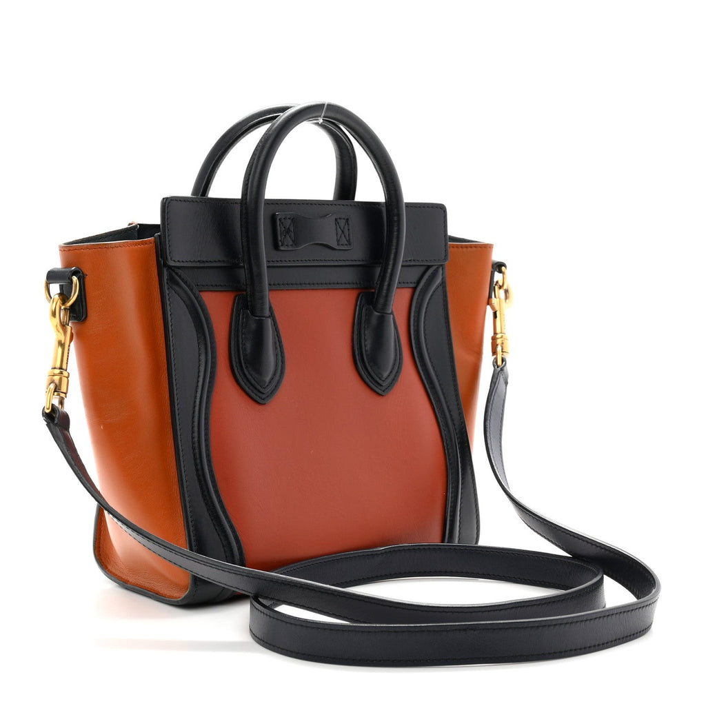 Smooth Calfskin Nano Tri-Color Luggage Brick