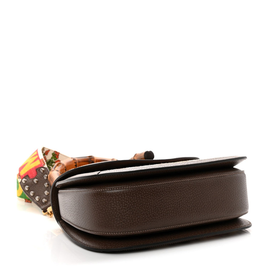 Canvas Calfskin 100 Centennial Music Medium Bamboo 1947 Top Handle Bag Multicolor