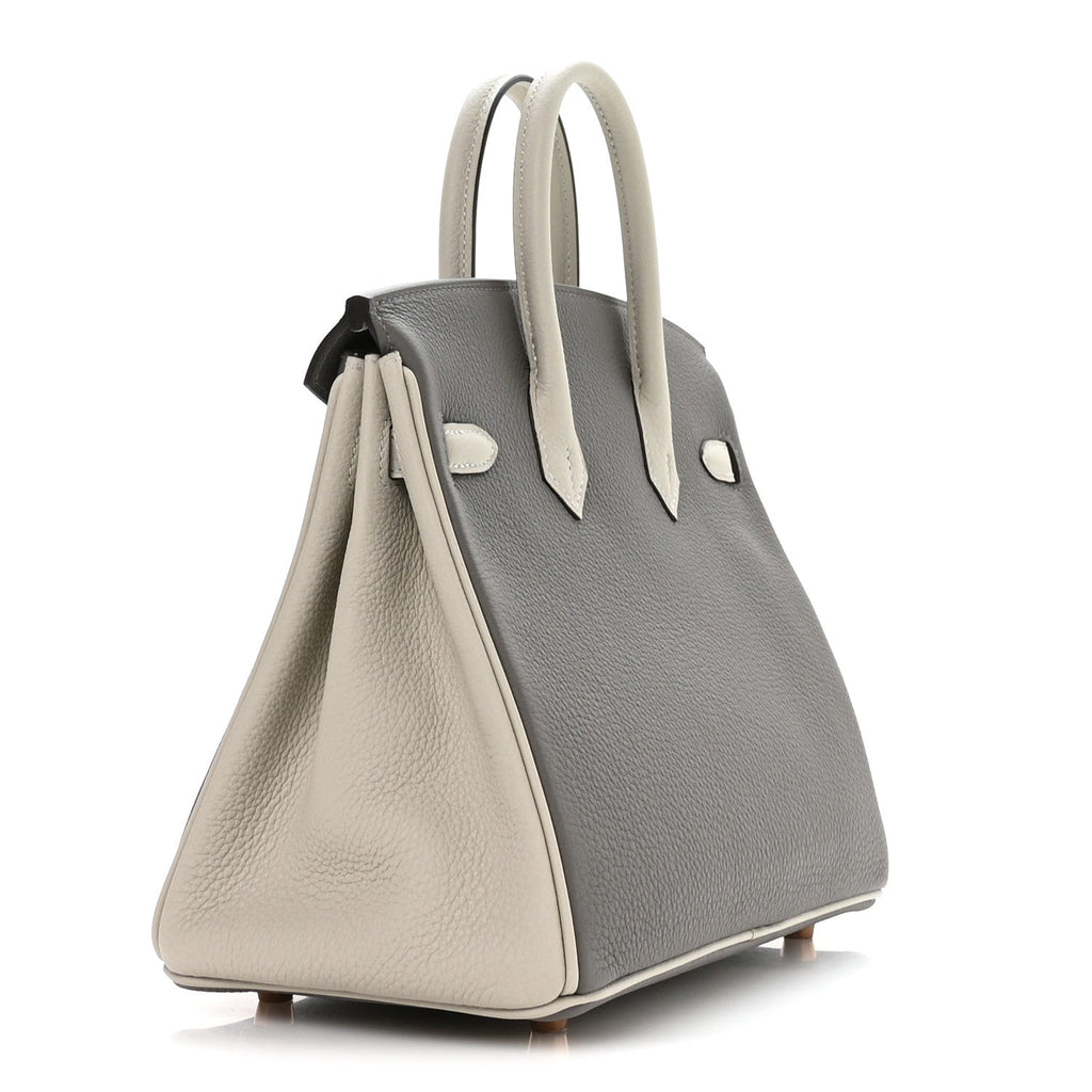 Togo Horseshoe Birkin 25 Etain Gris Perle