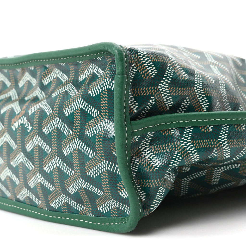 Goyardine Reversible Mini Anjou Green