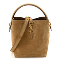 Suede Le 37 Small Bucket Bag Golden Leaf