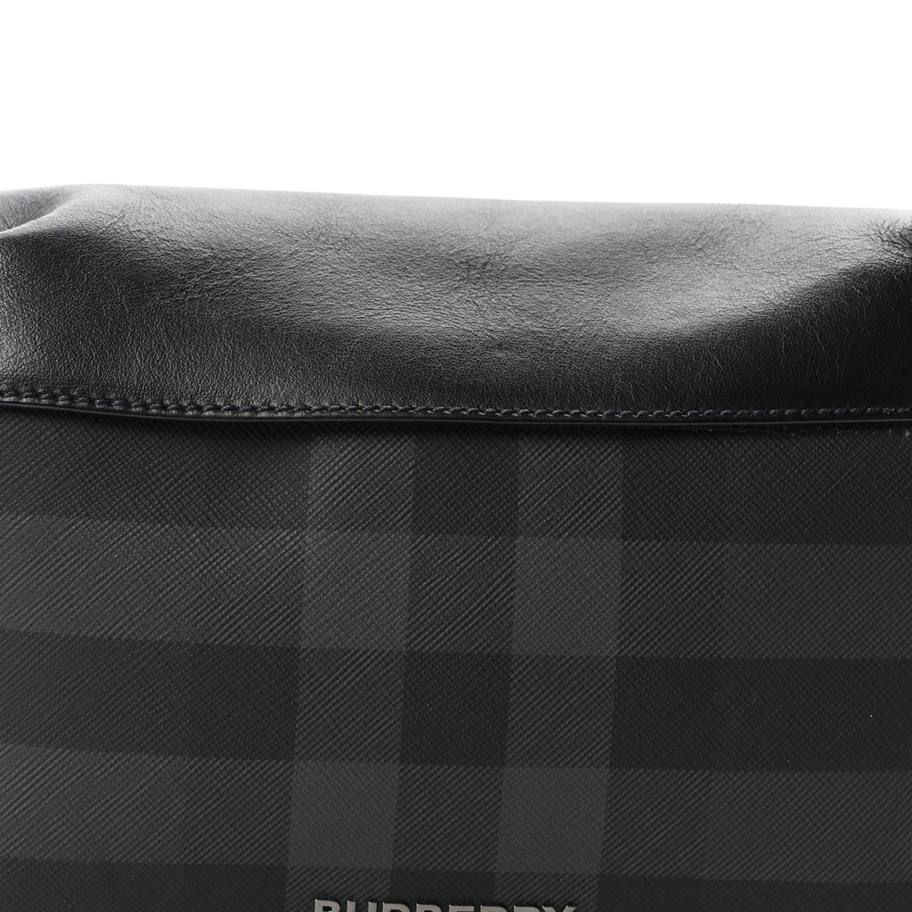 Charcoal Check Calfskin Sonny Bum Bag Charcoal