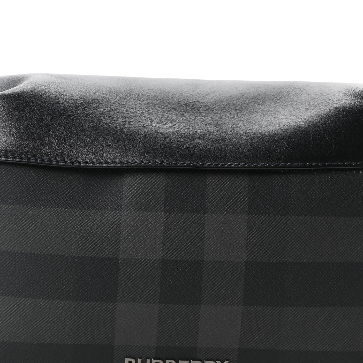 Charcoal Check Calfskin Sonny Bum Bag Charcoal