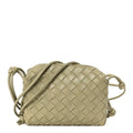 Nappa Intrecciato Mini Loop Camera Bag Travertine
