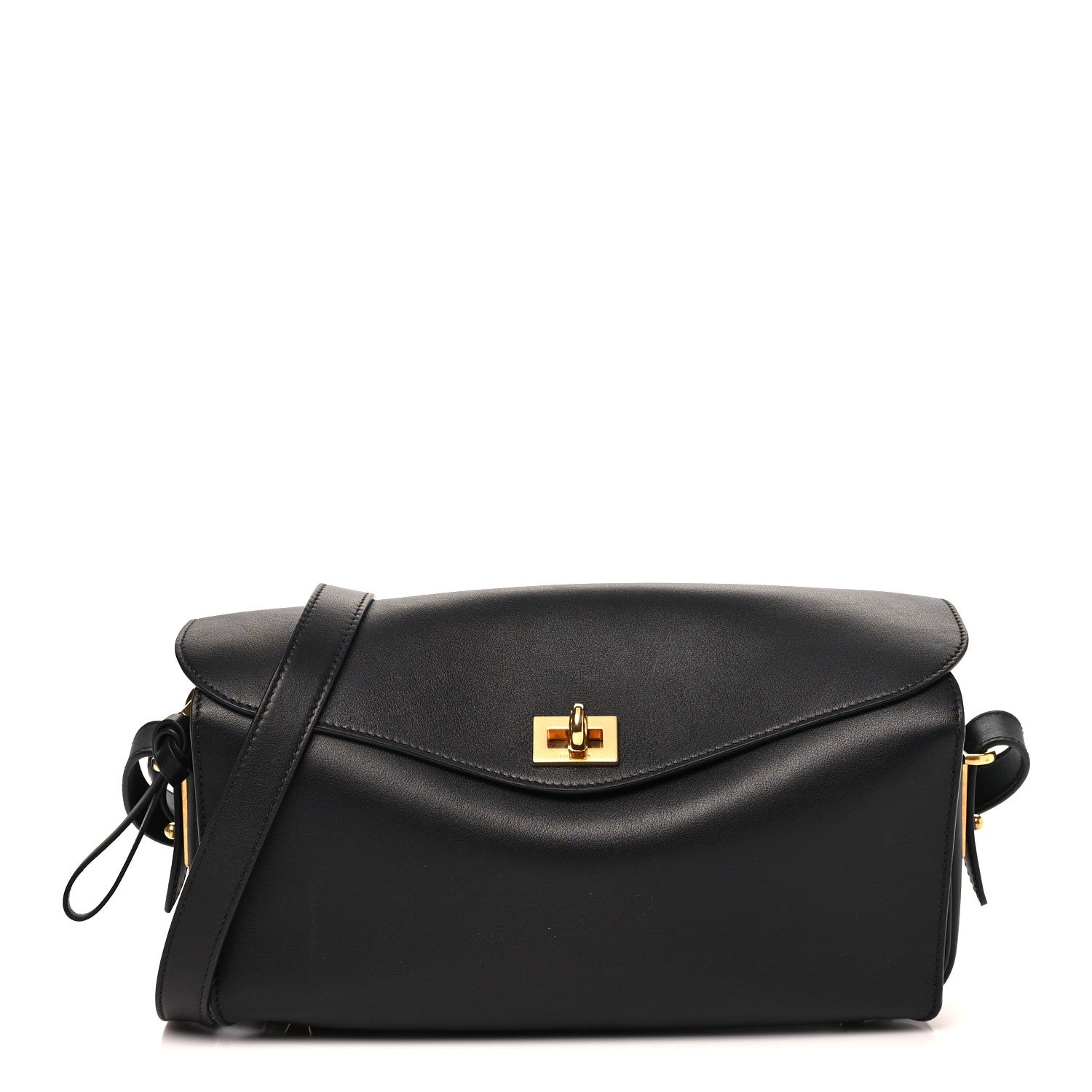 Smooth Calfskin Medium Le 7 Shoulder Bag Black