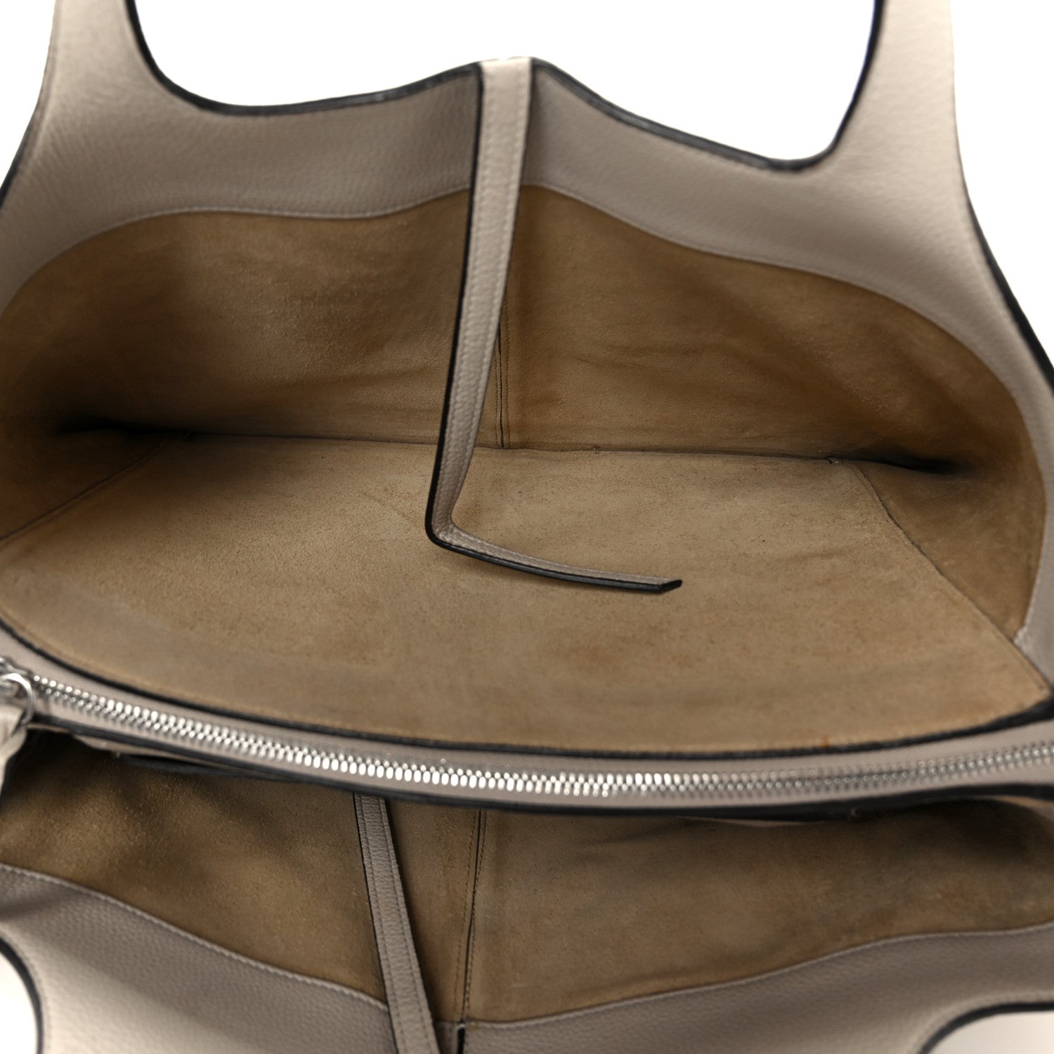 Baby Grained Calfskin Medium Tri-Fold Bag Powder