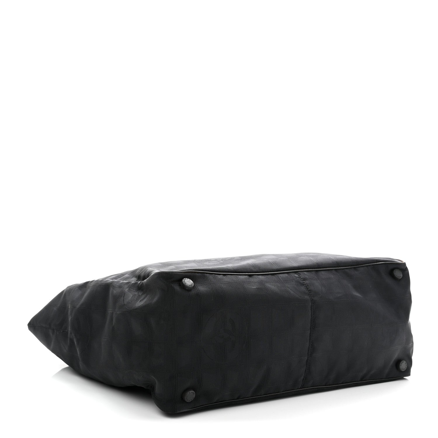 Nylon Medium Travel Tote Black