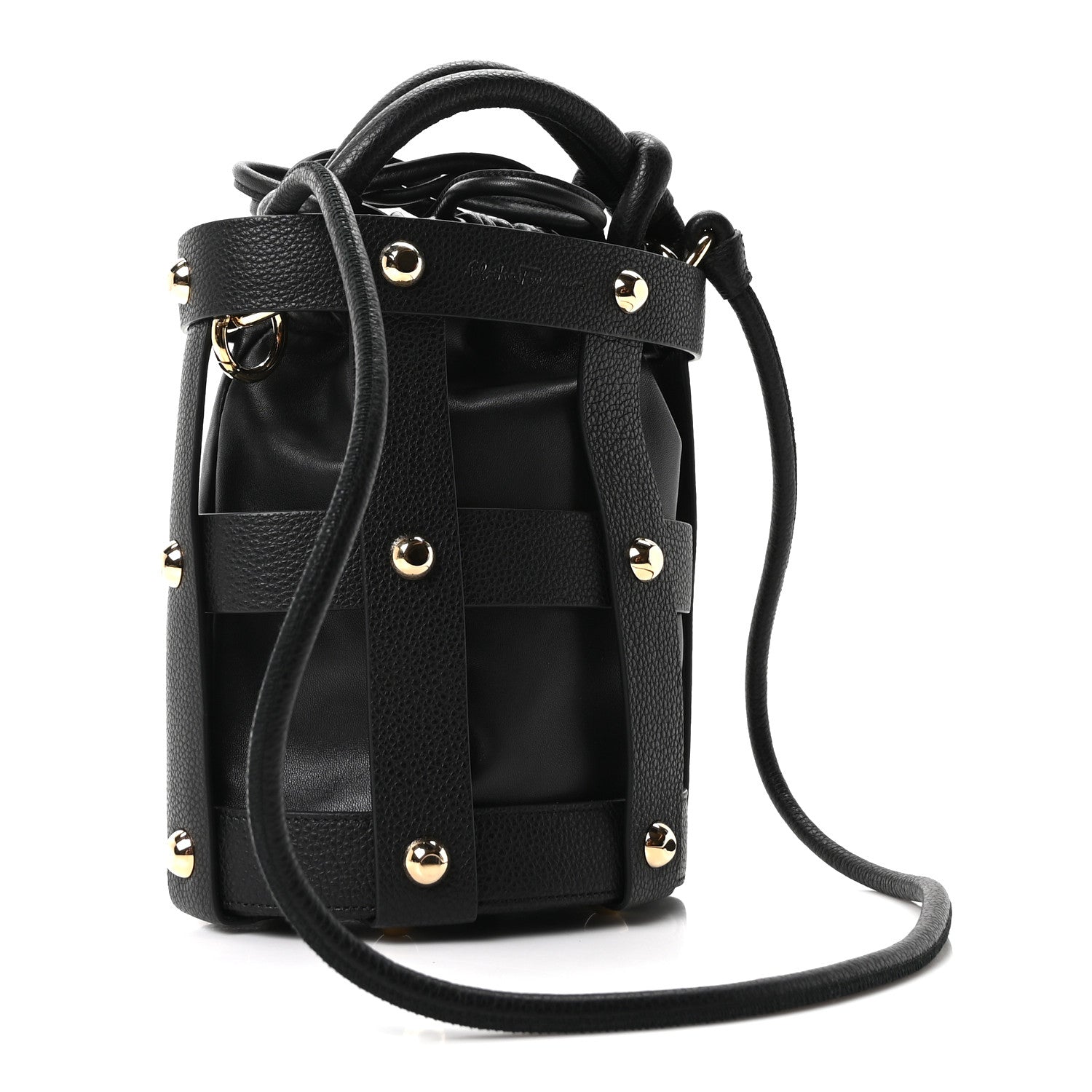 Calfskin Cage Bag Black
