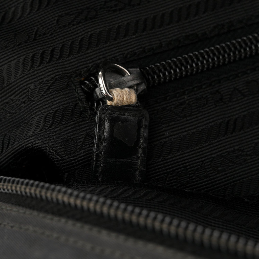 Tessuto Nylon Shoulder Bag  Black
