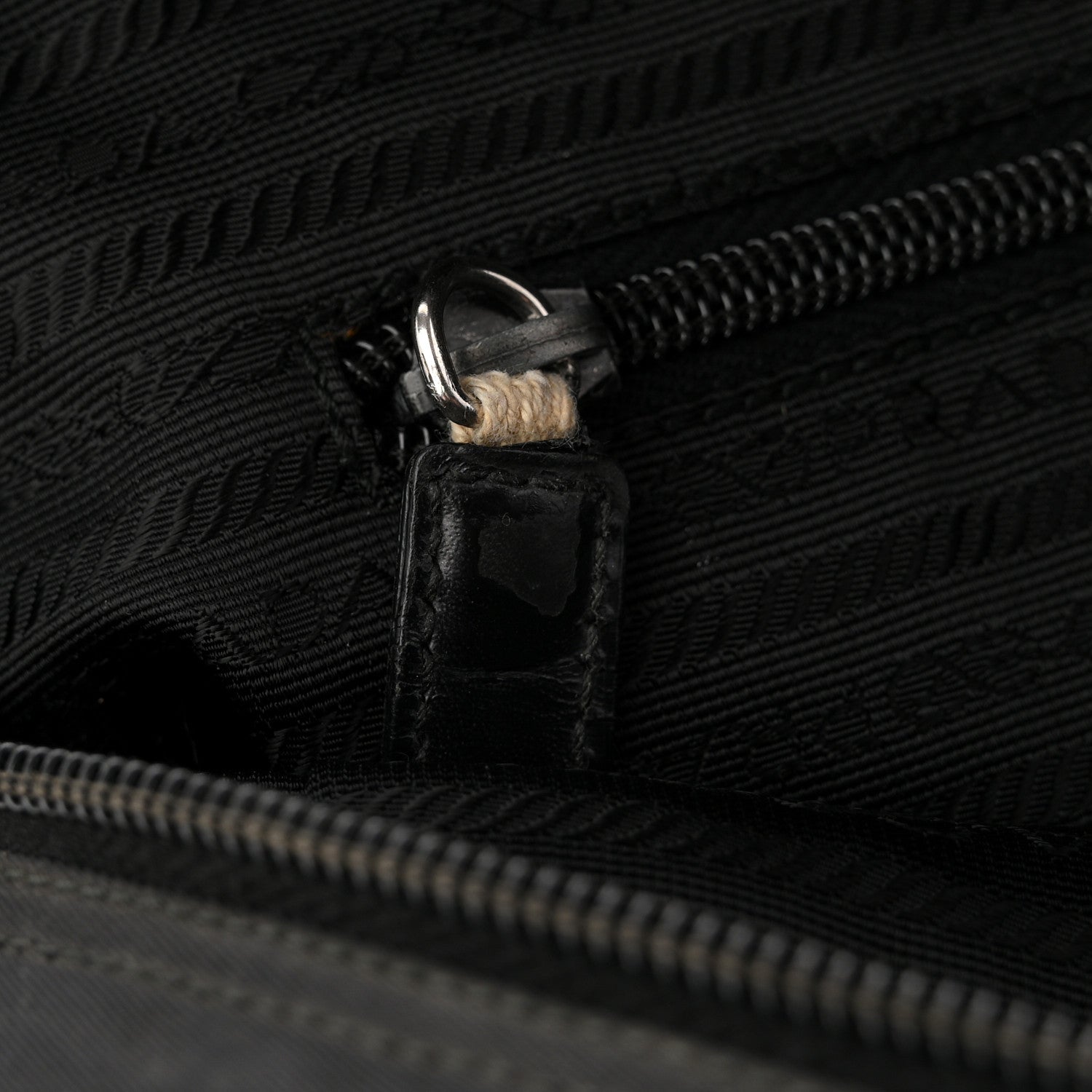 Tessuto Nylon Shoulder Bag  Black