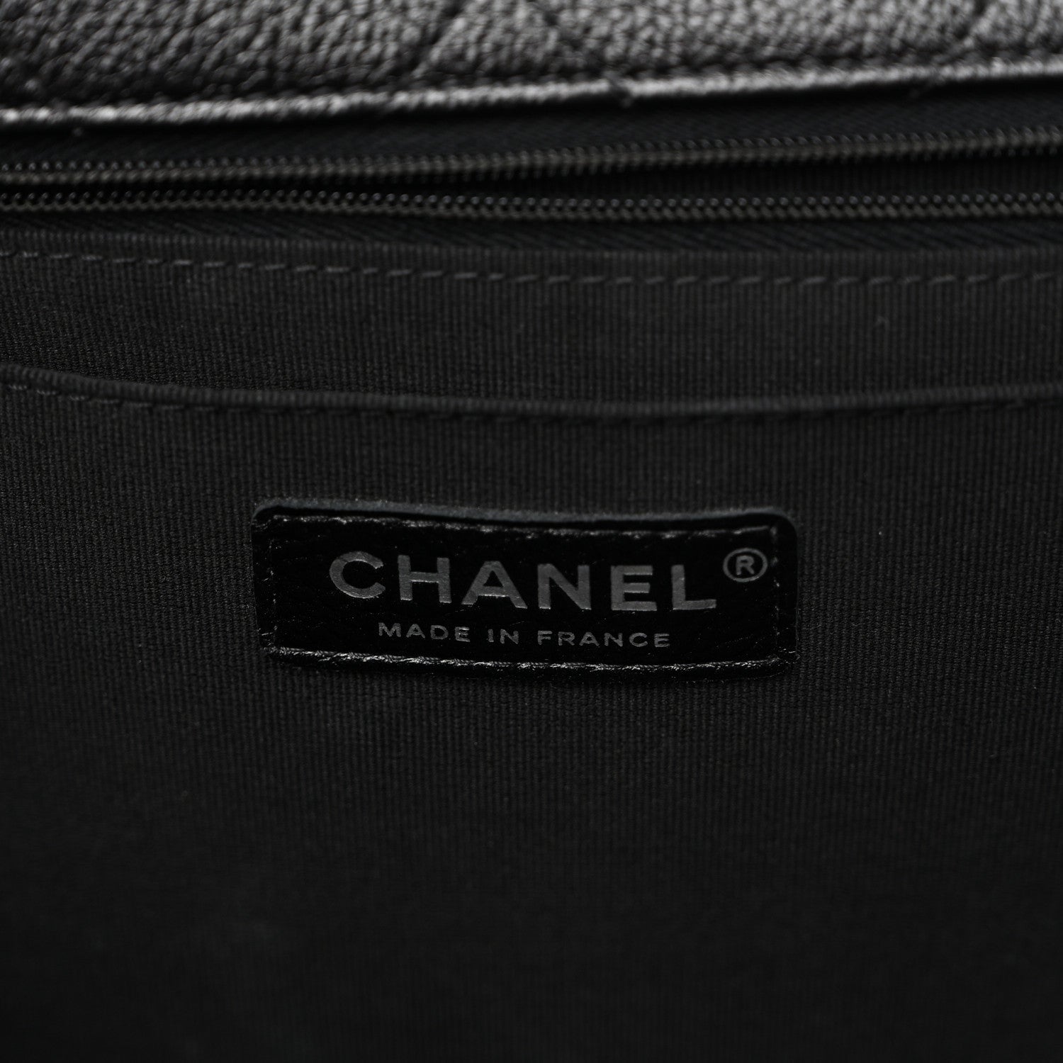 Grained Calfskin Quilted XXL Travel Flap Bag Black
