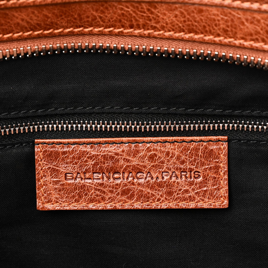 Agneau Giant 21 Silver Hardware Mid Day Brown