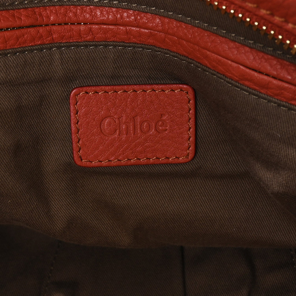 Calfskin Large Marcie Satchel Maple Leaf