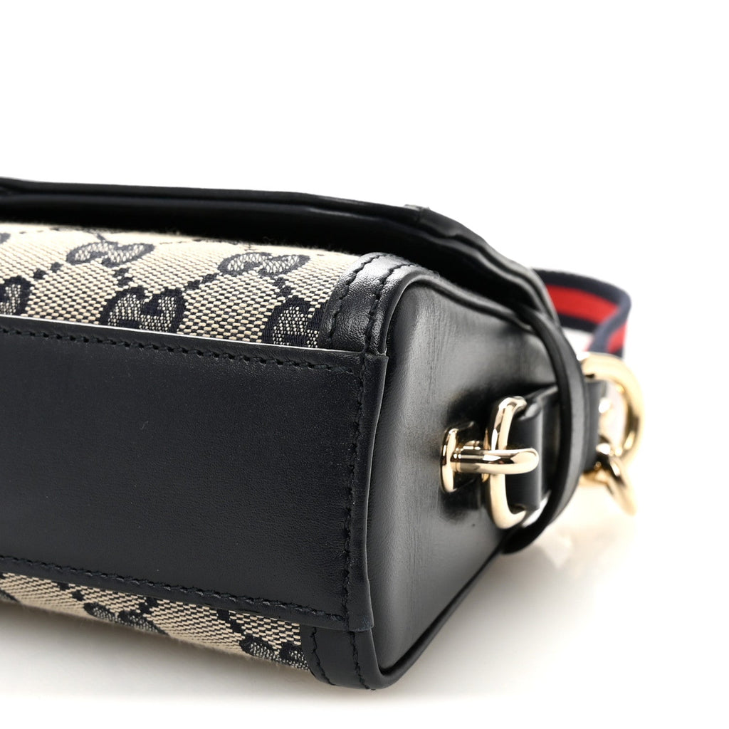 GG Monogram Small Luce Shoulder Bag Beige Blue