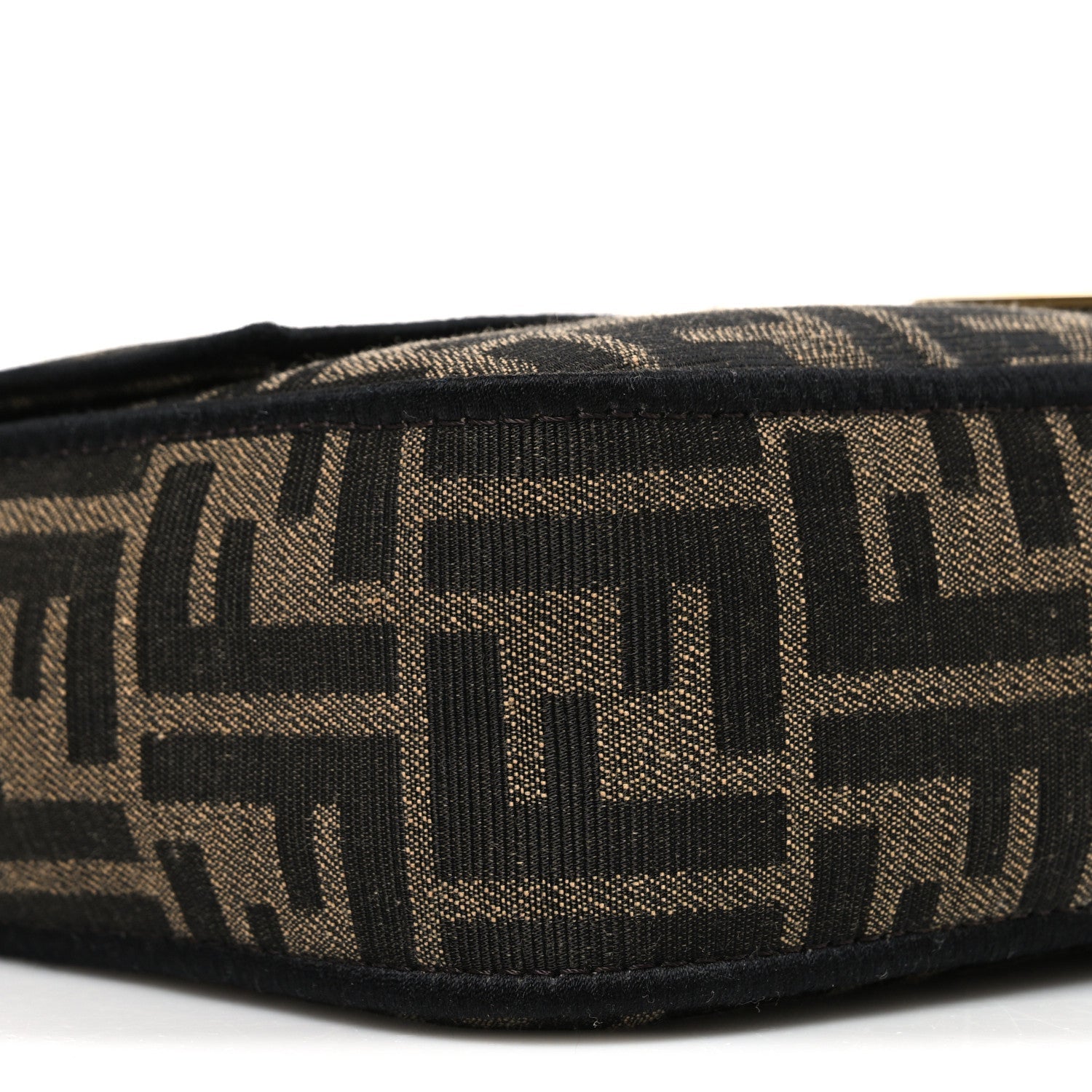 Fabric Jacquard FF 1974 Medium Baguette Tobacco Moro Black