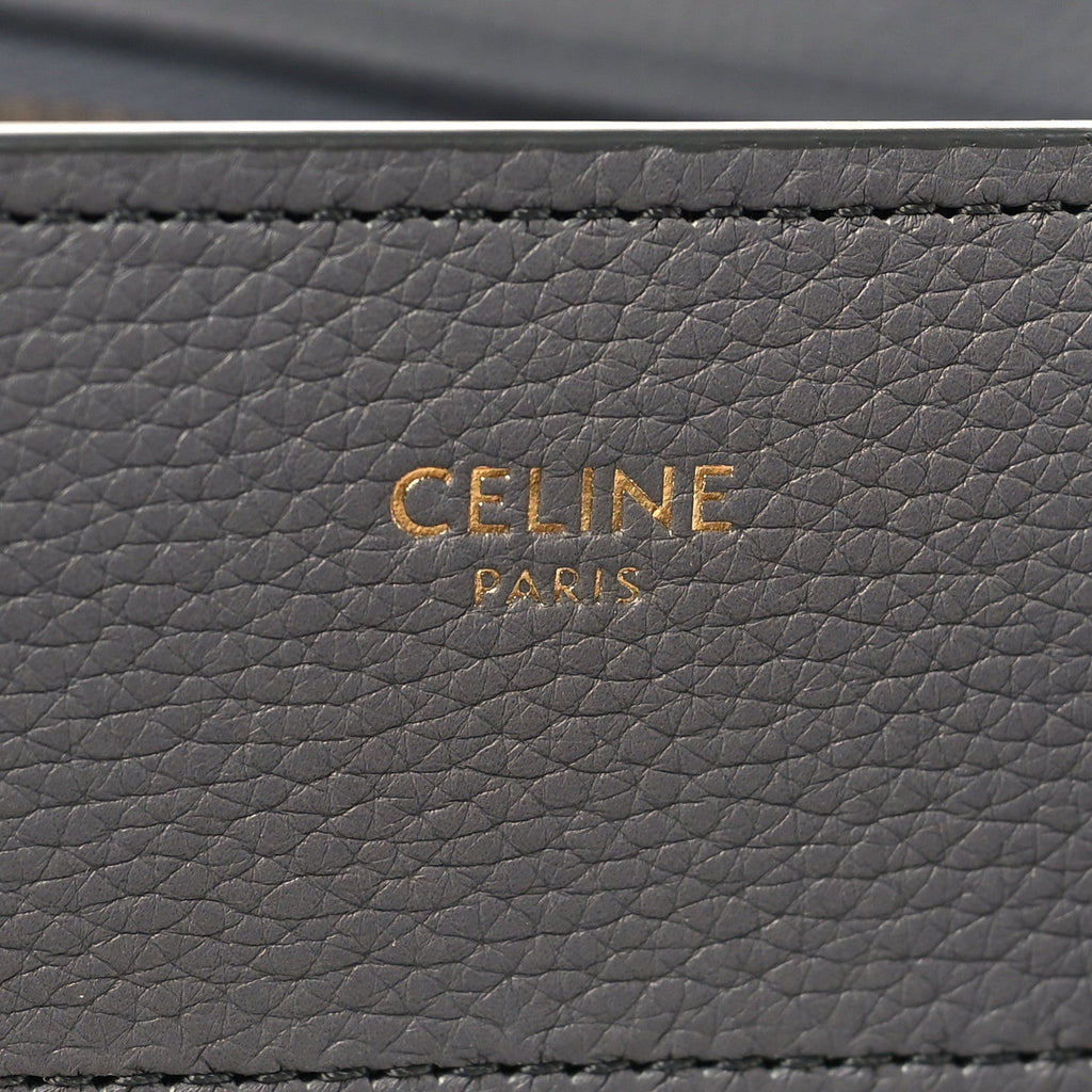 Baby Drummed Calfskin Micro Luggage Kohl