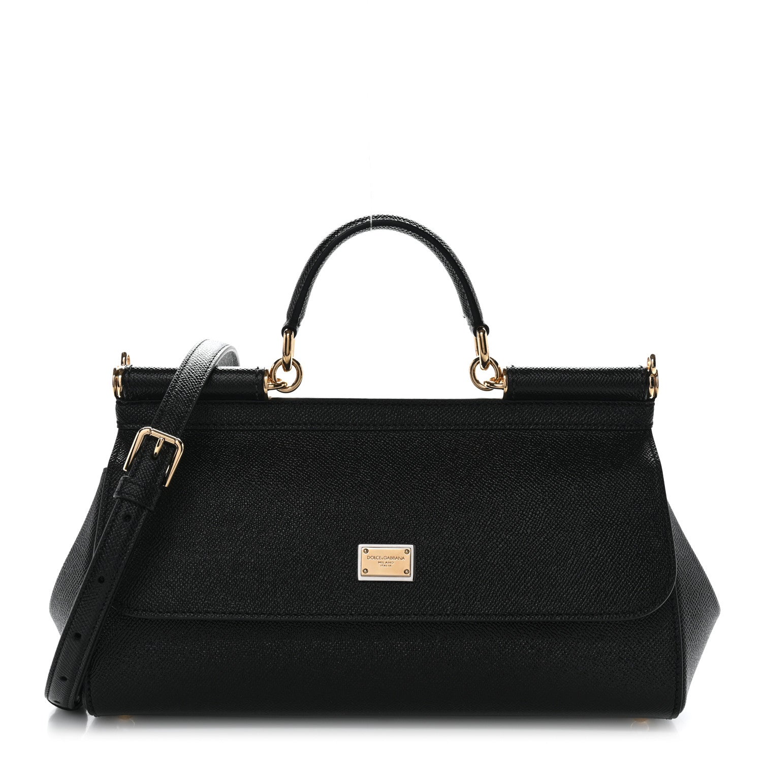 Dauphine Medium Miss Sicily Satchel Black