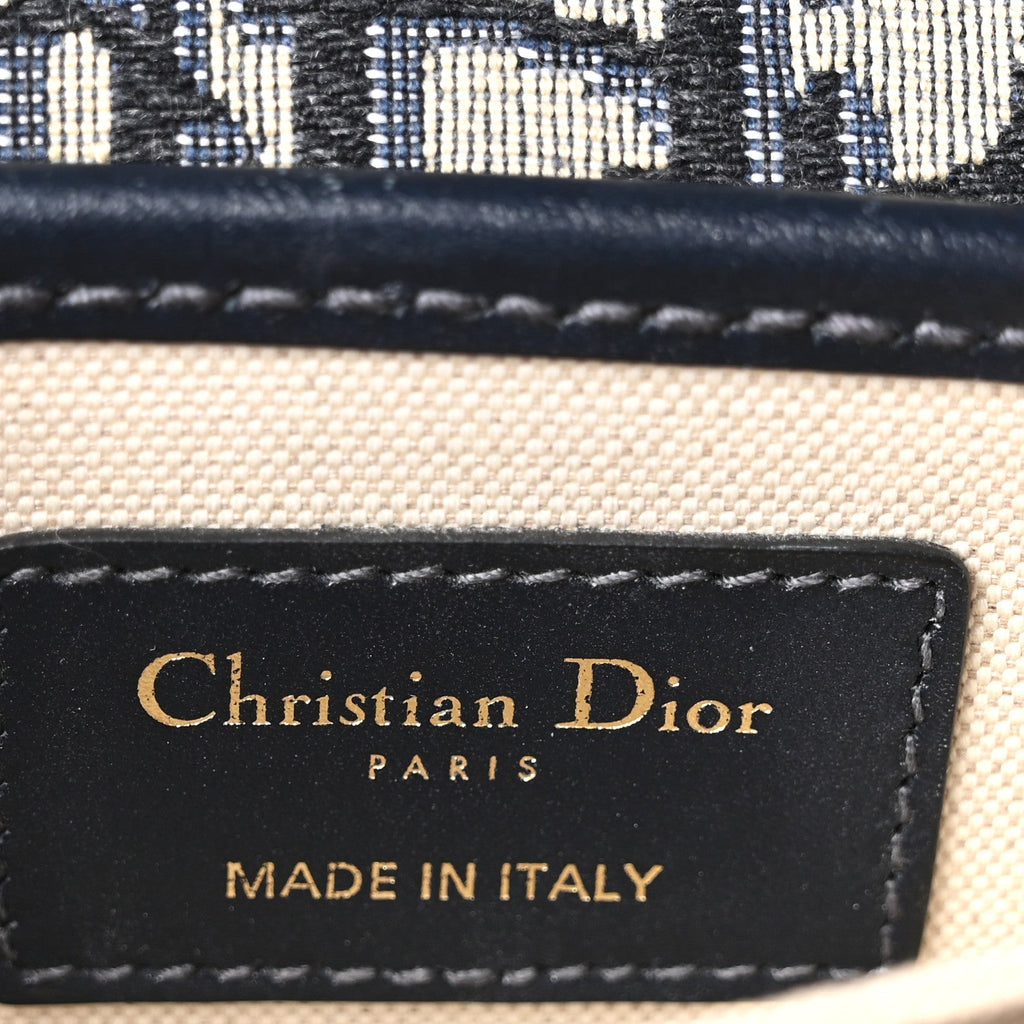 Oblique Square DiorAddict Flap Navy Blue