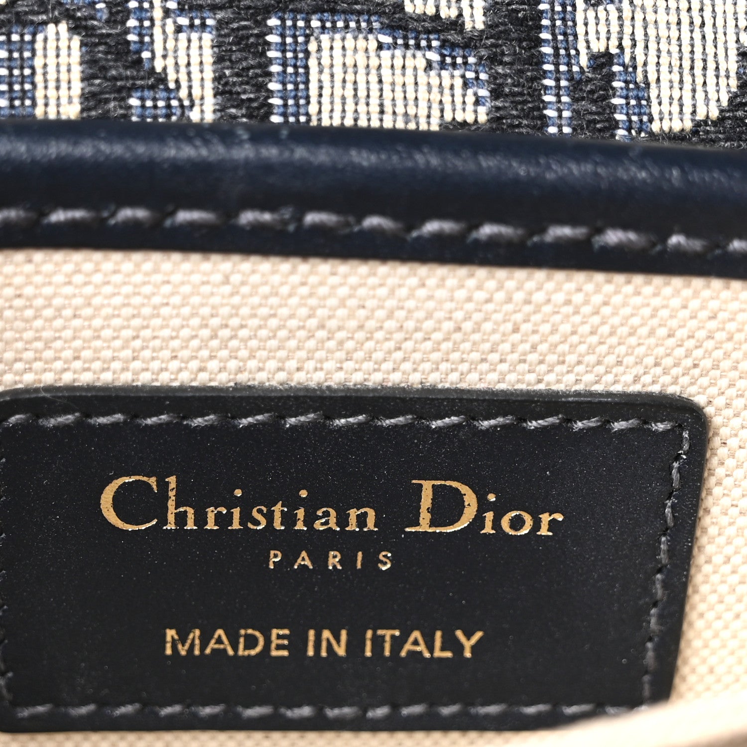 Oblique Square DiorAddict Flap Navy Blue