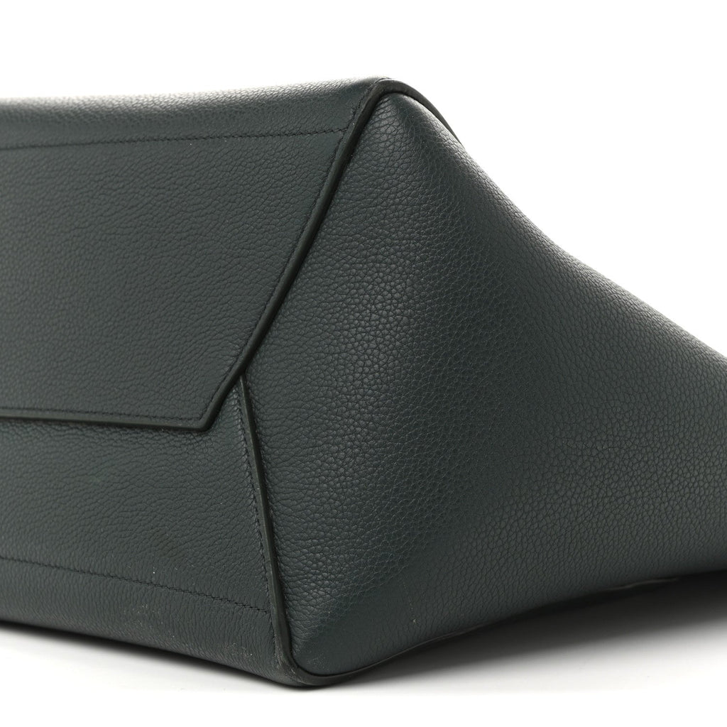 Soft Grained Calfskin Sangle Bucket Bag Amazone