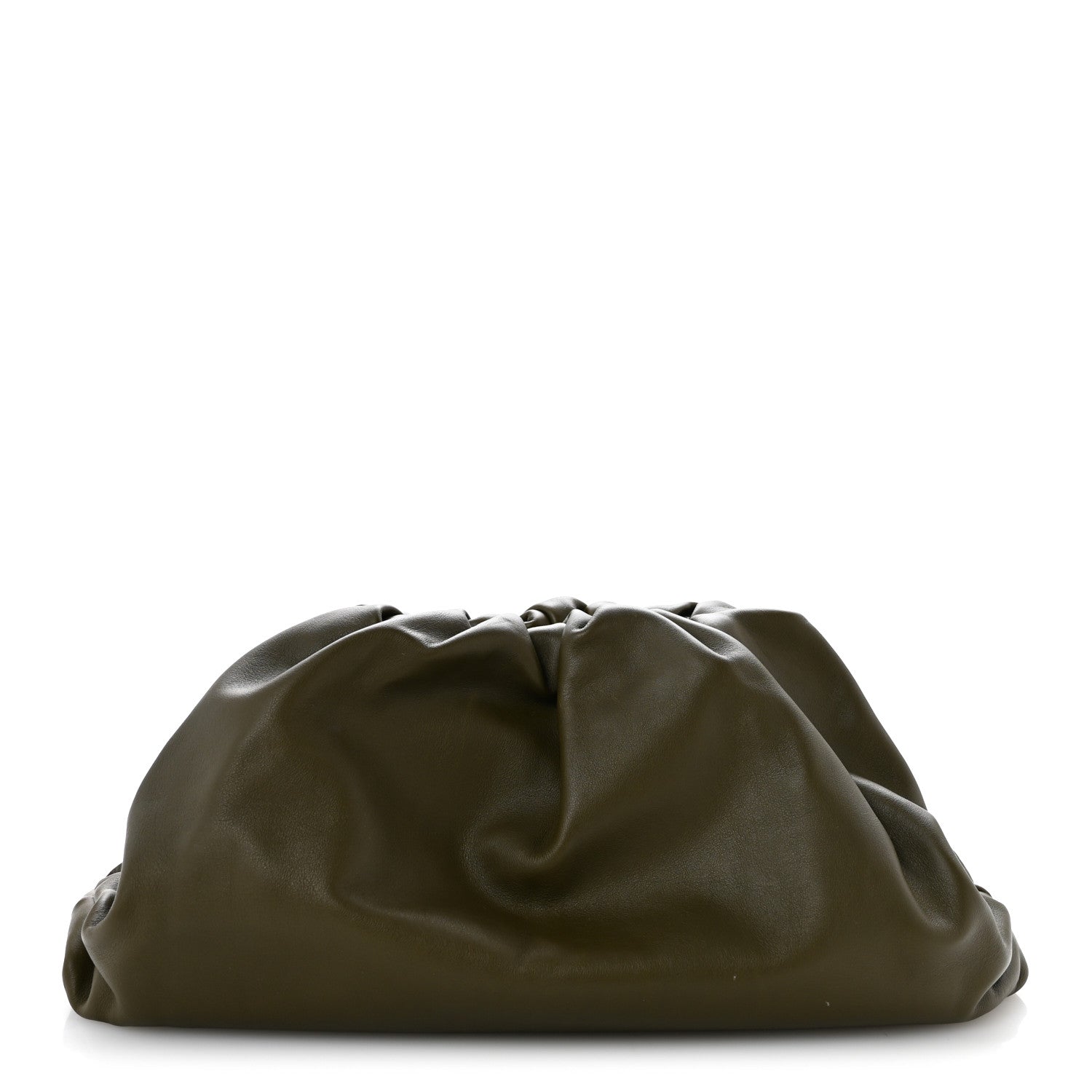 Smooth Butter Calf The Pouch Oversized Clutch Mud