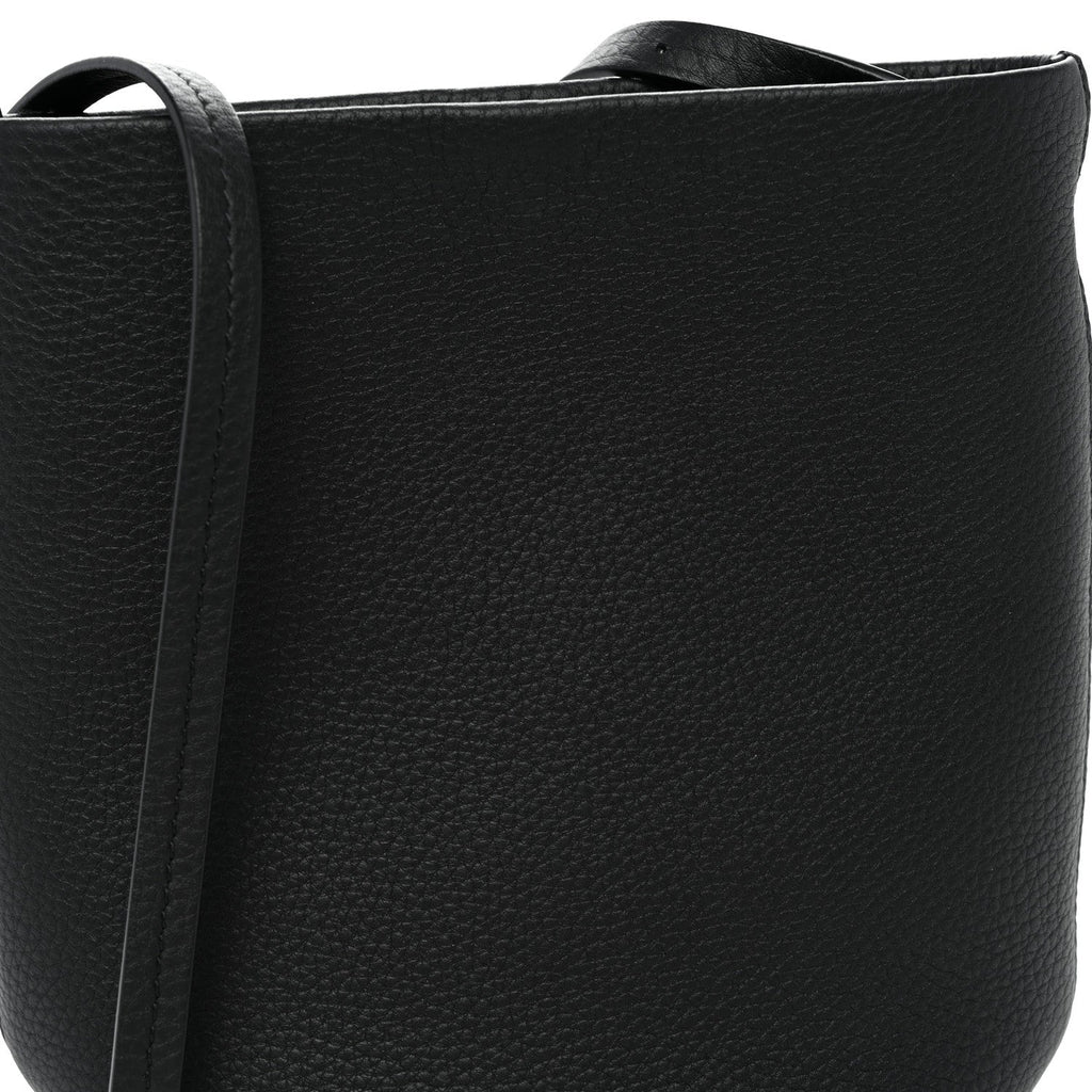 Grained Calfskin Small N/S Park Crossbody Black